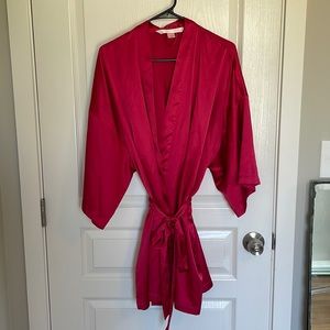 Red Satiny Victoria’s Secret Robe
